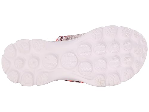 Skechers Performance Womens Go Walk Fiji Flip Flop,Natural Coral Flower,8 M US