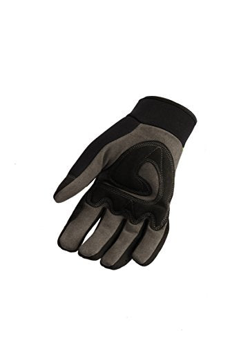 EGO POWER+ GV001M Durable Synthetic Breathable Work Gloves with Reinforced Protection, Medium, Black