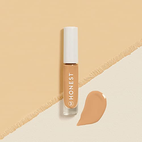 Honest Beauty Fresh Flex Concealer with Niacinamide + Vitamin E + Hyaluronic Acid | Vegan + Cruelty free | Mocha, 0.17 fl oz