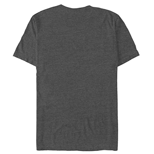 Disney Men's Toy Story Buzz Lightyear Star Power Hero Graphic T-Shirt, Charcoal Heather, Medium