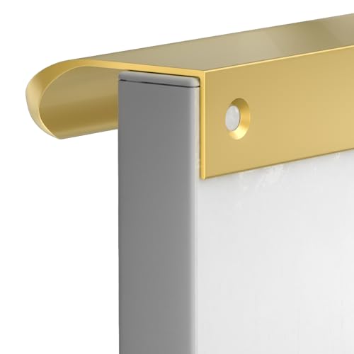 goldenwarm 10 Pack 5 Inch Finger Pulls Black Cabinet Edge Pulls Black Edge Tab Drawer Handles Aluminum Alloy Cabinet Hardware for Kitchen Cupboard