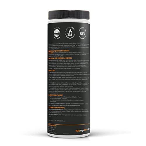 Non-Chlorine Spa Shock for Hot tub - Chlorine Free Tub Treatment & Enhanced to Assist Bromine Suitable Oxidizer Oxidizing by AquaDoc