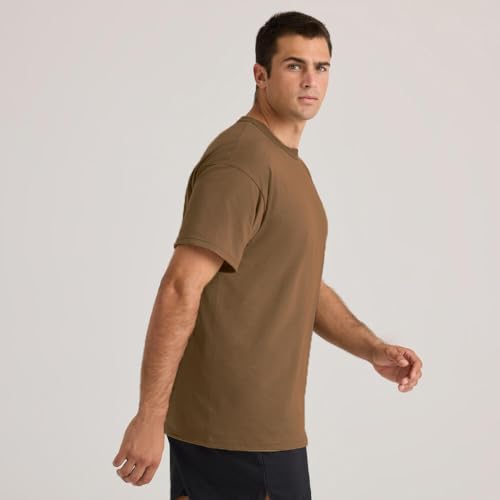 Soffe Men's 3 Pack - USA Poly/Cotton Military Tee, Black, Small