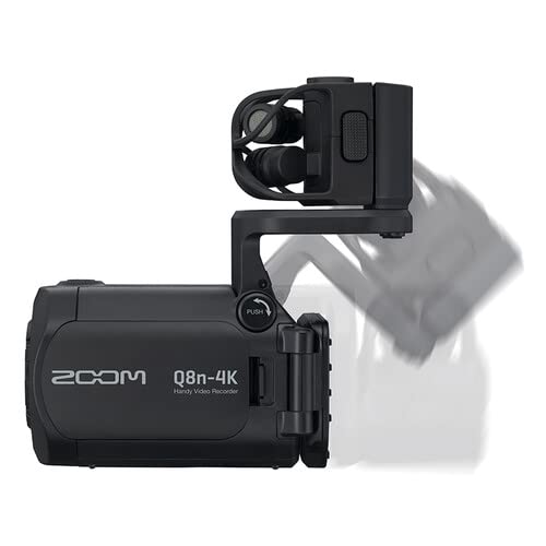 Zoom Q8n-4K Ultra High Definition Handy Video Recorder, Four Tracks of Audio Recording, for Record/Streaming Music, Podcasts + 128GB microSDXC Memory Card + Rechargeable Battery + Accessories – Bundle