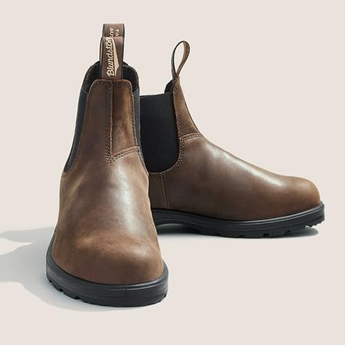 Blundstone 1609 Unisex Classic Series Chelsea Boot for Men and Women with Shock Absorption and Premium Water Resistant Leather, Antique Brown, 10 US Men / 12 US Women / 9 AU
