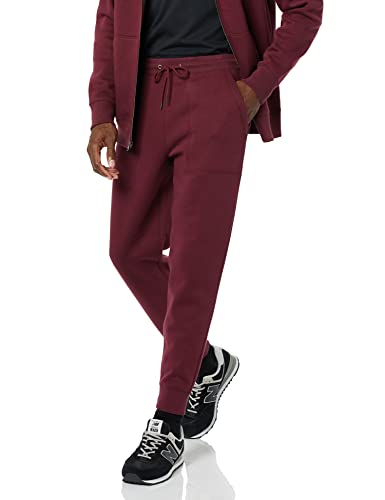 Goodthreads Men's Washed Fleece Jogger Pant, Burgundy, X-Small