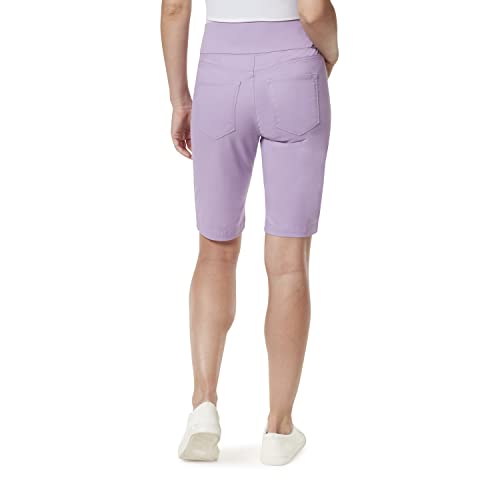 Gloria Vanderbilt Women's Amanda Pull on Bermuda Short, Sweet Violet, 18
