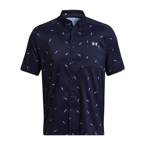 Under Armour Men's Dockside Short Sleeve T-Shirt, (811) COHO/Sandstorm/Timberwolf Taupe, Medium