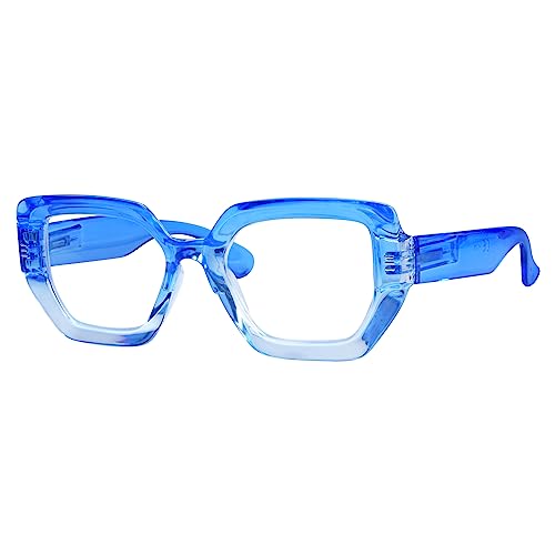 Eyekepper Large Frame Reading Glasses for Women - Fashionable Readers - Brown +4.00