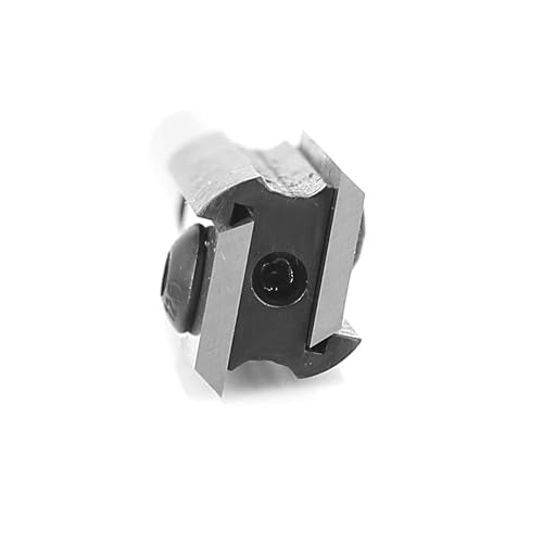 lnsert Carbide Straight Router Bits 1/4 Inch Shank, 2-Flute Straight Cut Router Bit, 1/2" Cut Dia, 3/4" Cutting Length, 2-Replacement Knife, Straight Bit for Dado Trimming Cutter
