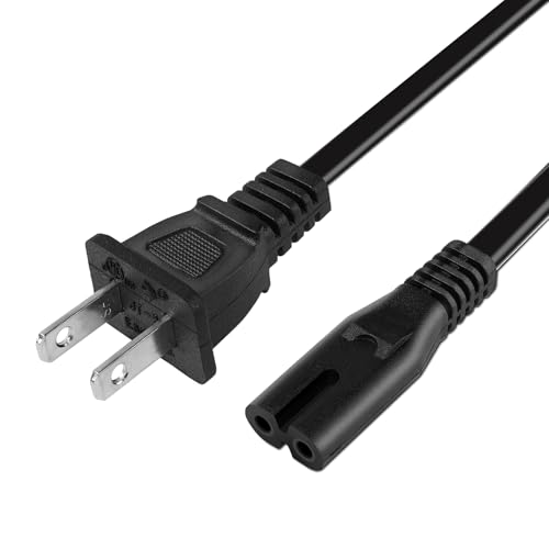 Power Cord for JBL PartyBox 100 110 200 300 310 710 1000 On-The-Go Speaker, ONN Party Speaker, JBL Soundbar 2 Prong Power Cable Replacement