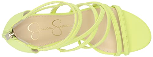 Jessica Simpson Women's Stassey Strappy Block Heel Sandal Heeled, Black, 12
