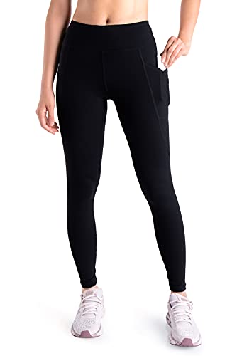 Yogipace,Side Pockets,Tall Women's Yoga Workout Leggings Extra Long Active Pants,31",Black,Size XL