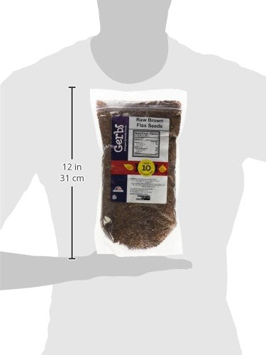 GERBS Raw Brown Flax Seeds 2 LBS. Premium Grade | Freshly Harvested & Packaged in Resealable Bulk Bag | Non-GMO, Keto & Paleo Cleared |High in omega-3 fatty acids & Fiber| Gluten Peanut Free