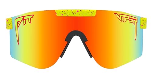 Pit Viper The Original Sunglasses Wide Fit (The 1993 with Polarized Rainbow Lens)