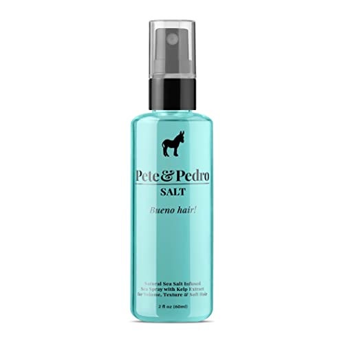 Pete & Pedro SALT - Natural Sea Salt Spray for Hair Men & Women, Adds Instant Volume, Texture, Thickness, & Light Hold | Texturizing & Thickening | As Seen on Shark Tank, 2.0 oz.