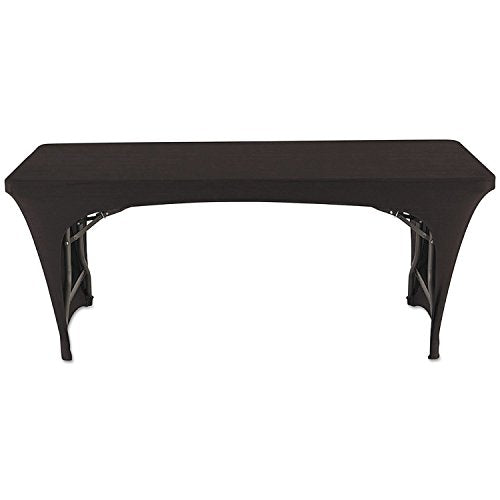Iceberg Igear Fabric Table Cover, Open Design, Polyester/spandex, 30" X 72", Black