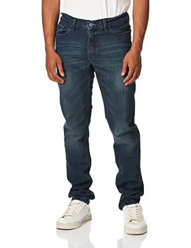 Nautica Men's 5 Pocket Slim Fit Stretch Jean, Smokey Blue Wash, 38W 34L