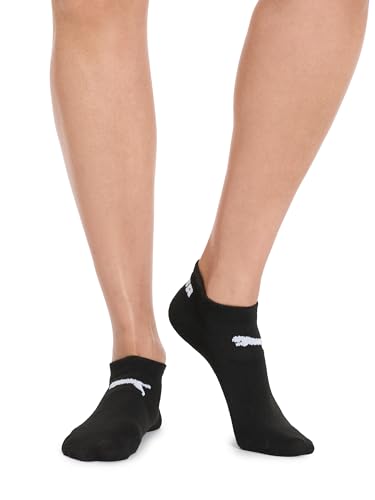 PUMA Women's P104660 Low Cut Socks 6-pack, White/Purple, 9-11