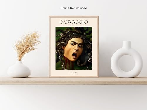 Poster Master Caravaggio Poster - Bacchus Print - Baroque Art - Greek Mythology Art - Portrait Art - God Of Wine Art - Fantasy Art - Classical Living Room or Office Decor, 24x32 Unframed Wall Art