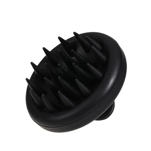 Josoft Silicone Scalp Massager Shampoo Brush, Hair Scrubber with Soft Silicone Bristles, Scalp Scrubber, Wet Dry Scalp Massager Hair Growth & Scalp Care(Black)