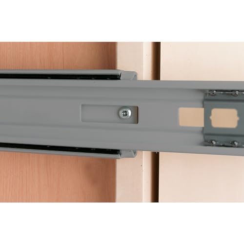 Rev-A-Shelf Double Pullout Trash Can for Under Kitchen Cabinets 27 Quart 8.75 Gallon, Top Mount 11.75 Inch Wide, White, 4WCTM-15DM2-162