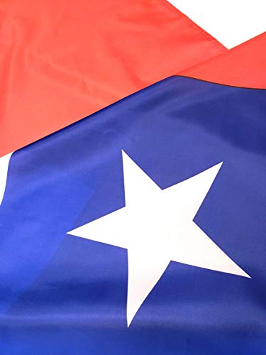 High Supply 3x5 Chile Flag with Two Brass Grommets, 100% Polyester Fabric, and Double Stitched Edges Chilean Flag 3x5 Flag of Chile