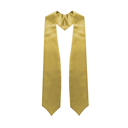 Endea Navy Blue Graduation Stole - Plain Color, Unisex, 62" Graduation Sash (Navy Blue)