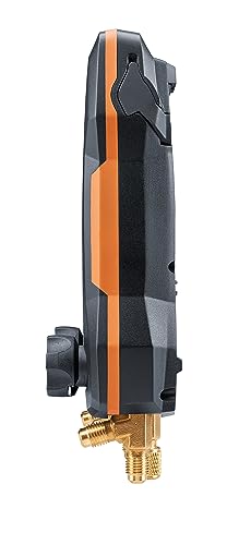 testo 550s AC Manifold Gauge Set – Manifold Gauges Hvac and Refrigeration – Incl. 2x testo 115i Pipe Clamp Thermometer, 1x testo 552i Micron Gauge and a Set of 3 Hoses – with Bluetooth