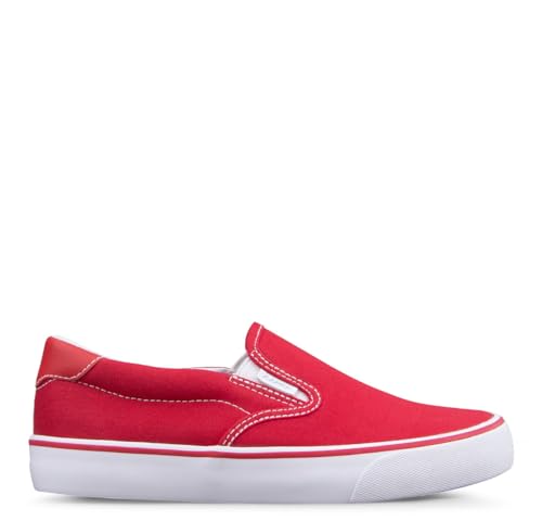 Lugz Women's Clipper Classic Slip-on Fashion Sneaker, Black/Grey/White, 11 Wide