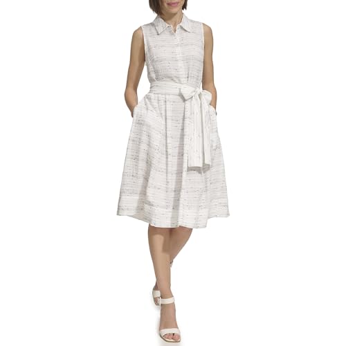 Tommy Hilfiger Women's Dresses,Ivory/Black,2