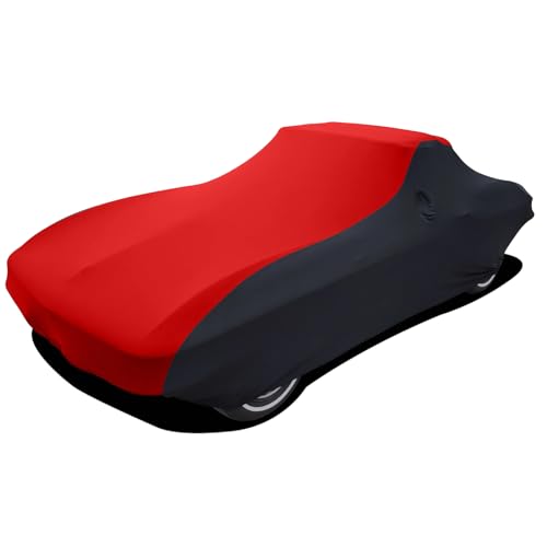 Indoor Car Cover Replace for 1968–1982 Corvette C3, Luxurious Stretch Satin Snug Custom-fit Indoor Breathable Car Cover for Dust-Proof, Underground Garage, Car Show (C3)