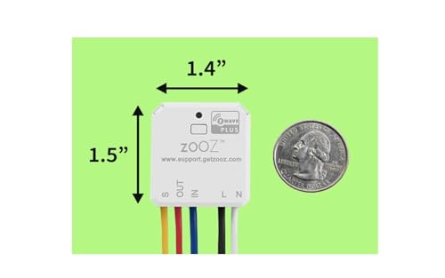 Zooz 700 Series Z-Wave Long Range Smart Relay ZEN51 | Installs Behind Wall Switch Or at The Light | Compatible with SmartThings, Hubitat, and Home Assistant | Z-Wave Hub Required (Sold Separately)