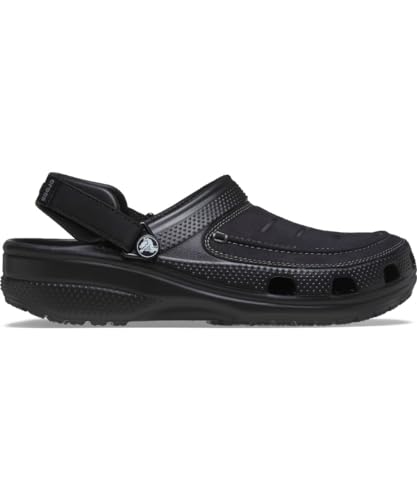 Crocs Men's Yukon Vista II LiteRide Clogs, Black/Slate Grey, 7