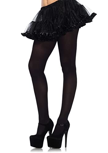 Leg Avenue Women's Nylon Spandex Tights, Black, One Size