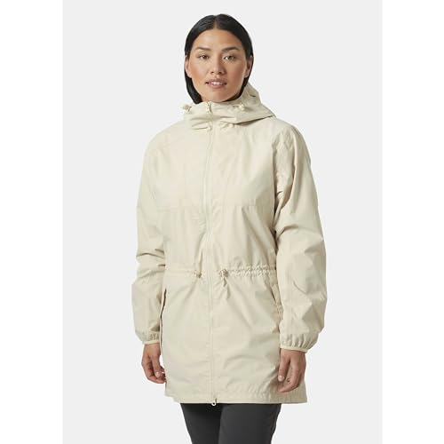 Helly-Hansen Women's Essence Mid Rain Coat, 034 Cream