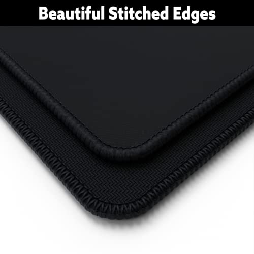 Gamer Boss - Gaming Mouse Pad - 48 x 24 Inches - 4mm Thick with Stitched Edges, Non-Slip Rubber Base, Premium Cloth Mousepad, Desk Mat for Laptop, Keyboard, Computer & PC (Mega, Red)