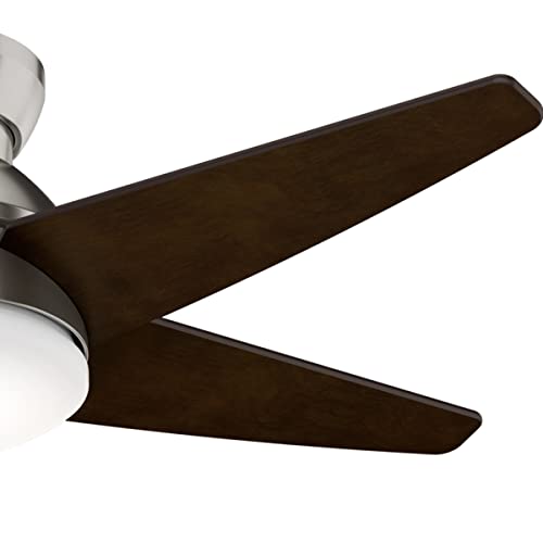 Casablanca Fan Company 59351 44" Isotope Ceiling Fan with Light with Wall Control, Small, Brushed Nickel Finish