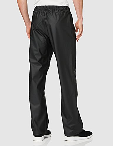 Helly Hansen Men's Moss Waterproof Windproof Rain Pant Bottoms, 990 Black, Small