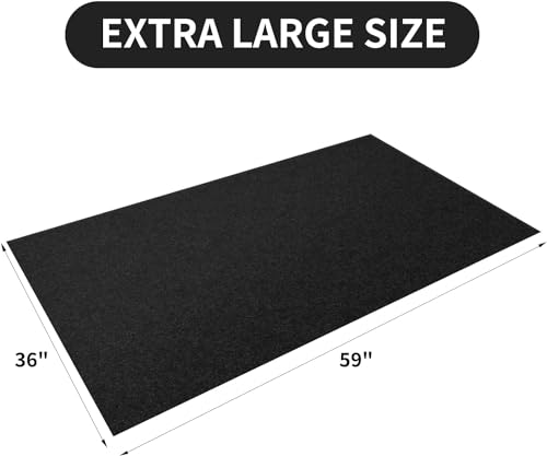 AAIN 2 Pcs Oil Spill Mat,Dual Material Synthesis, Waterproof & Highly Absorbent.36x59IN Garage Floor Mats for Oil, Water & Liquids. Perfect for Gyms & Shops