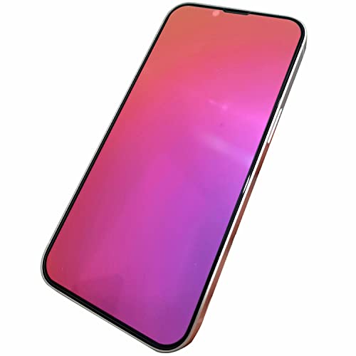 BWEDXEZ 2 Pack Anti-Blue Privacy Tempered Glass for iPhone 15 / iPhone 16 Mirror Anti-Spy Screen Protector Anti-Peeping Film Electroplated Gradient Colorful 6.1 inch