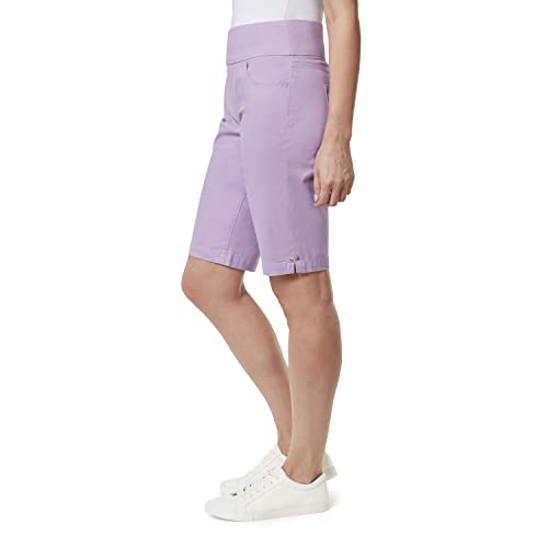 Gloria Vanderbilt Women's Amanda Pull on Bermuda Short, Sweet Violet, 18