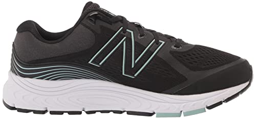 New Balance Women's W840V5 Running Shoe, Black/Storm Blue, 6.5