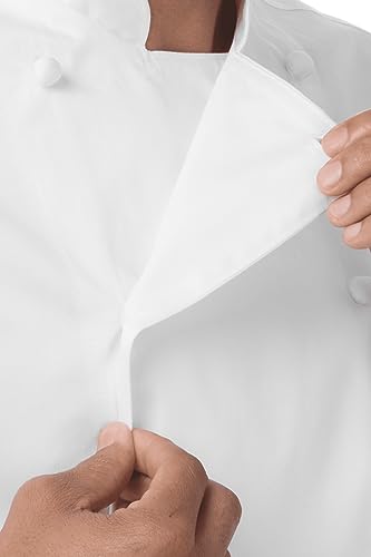 Chef Works Men's Madrid Premium Cotton Chef Coat, White, 60