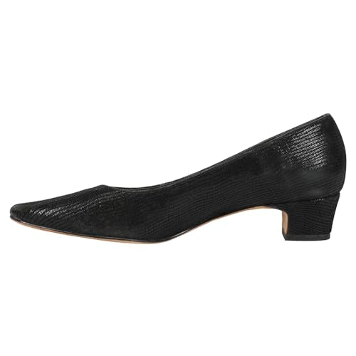 VANELi Womens Astyr Pointed Toe Block Pumps Dress Casual Low Heel 1-2" - Black - Size 7.5 W