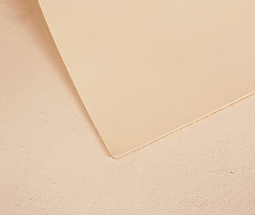 Genuine Leather Sheets Tooling Leather Full Grain Leather 3.6mm-4.0mm (9-10oz) Thick Cowhide Leather Pieces Square for Crafts Heavy Weight (Sienna, 12"x24“)