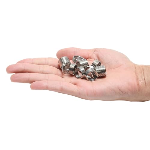 OEMTOOLS 25644 M14-1.25 Fix-A-Thread Spark Plug Saver Inserts Kit, Metric, Restores Damaged Threads for Automotive Repair, Includes Stainless Steel Inserts for High-Demand Applications