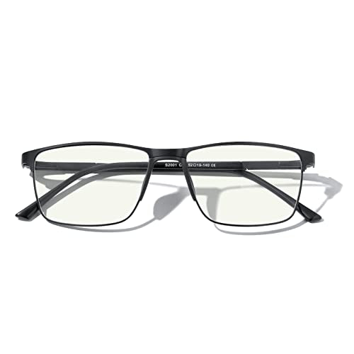 MERRY'S Reading Glasses - Fashion Blue Light Blocking Glasses Metal Frame Spring Hinge Readers for Men Eyeglasses