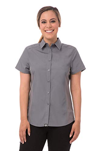 Chef Works Women's Universal Shirt, Grey, X-Small