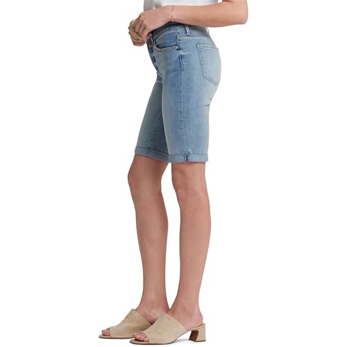 NYDJ womens Briella Roll Cuff Jean | Long Slimming Denim Shorts, Nevin, 0 US